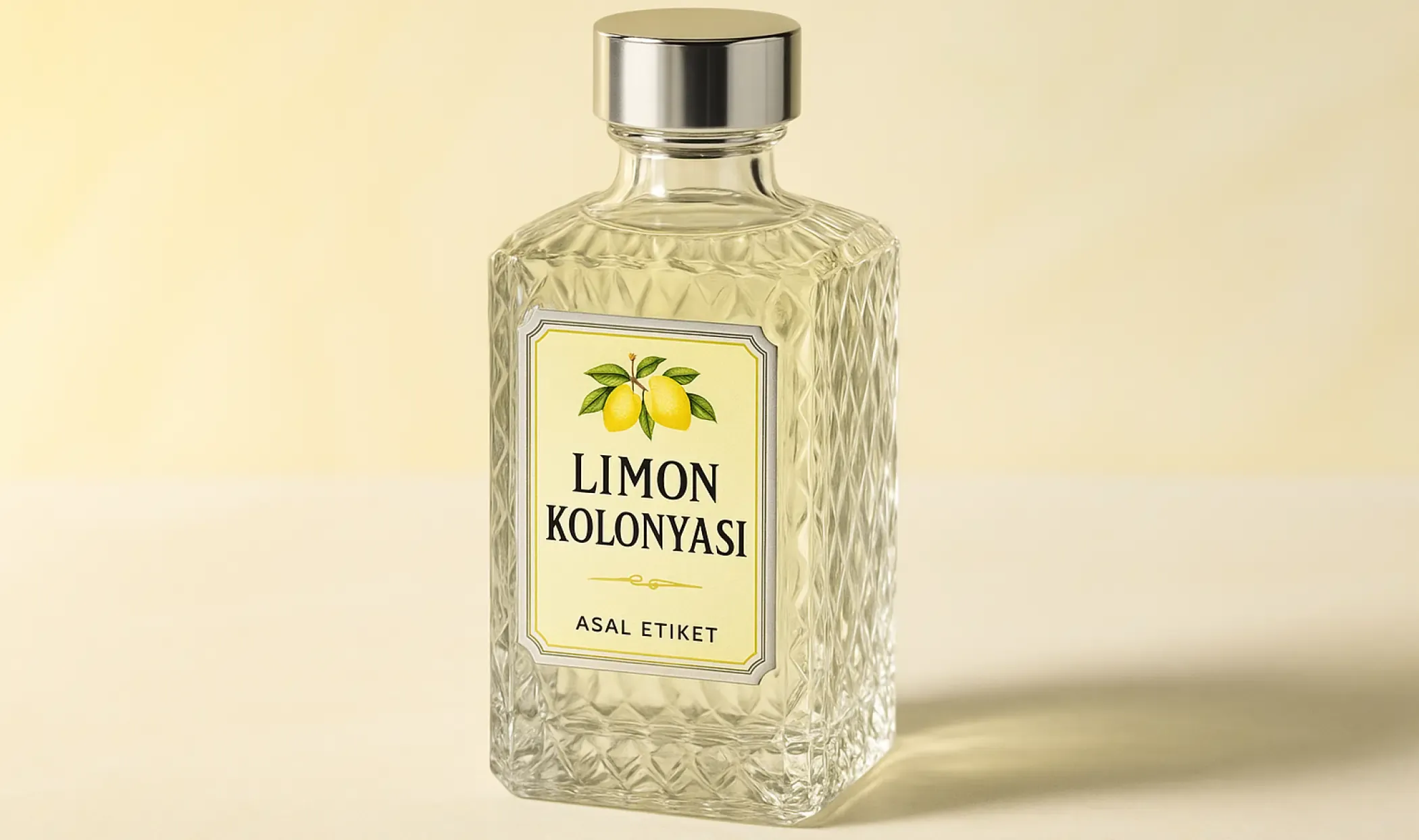 kolonya şişesi etiketi